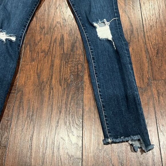 Good American
Good Legs Ripped distressed raw hem jeans size 26 in EUC dark wash - Picture 3 of 9